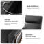 Fauteuil inclinable électrique en cuir véritable de 28,75 po de largeur avec ports USB Aryaman-777545674