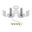 Classic Rosette with Crystal Black Door Knob-89059390