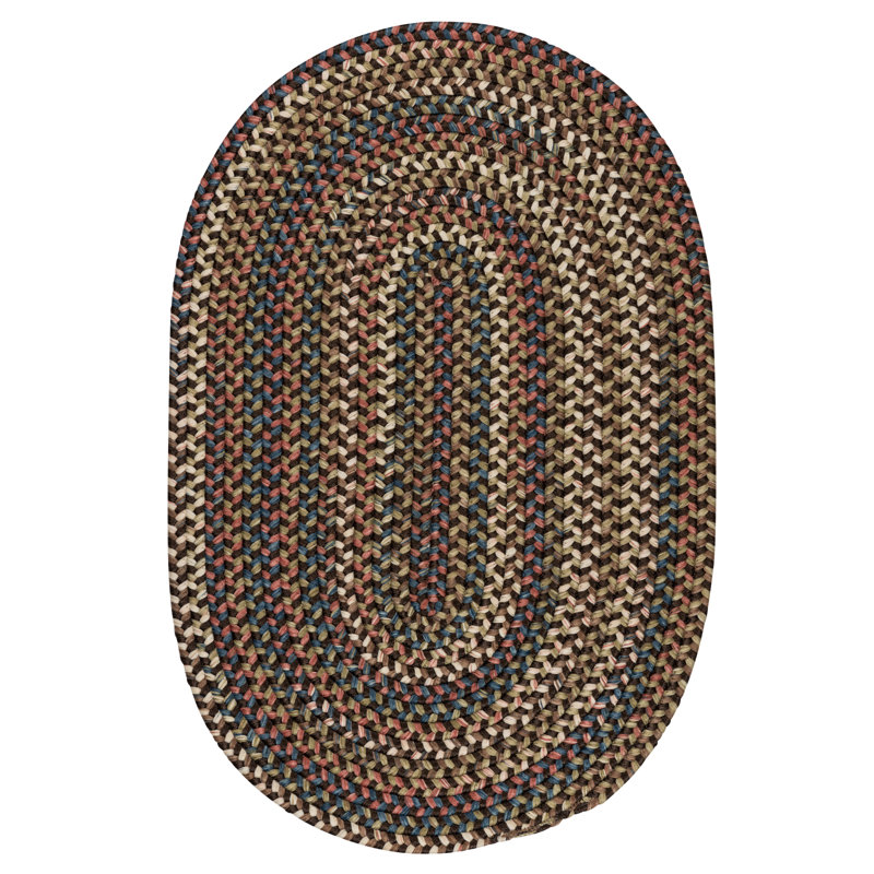 Tapis réversible Kipton - brun foncé, Ovale 9 pi x 12 pi