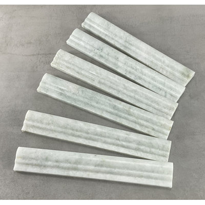 12" L x 1.75" W Marble Chair Rail Tile Trim
