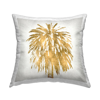 Stupell Industries Tropical Glam Palm Tree Leaves Outdoor Printed Pillow by Kate Bennett