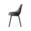 Fauteuil moderne d'extérieur Lily en polypropylène noir avec matériau et base, 33,63 po Hauteur, poids de 9,53 lb à l'extérieur - caractéristique de conception élégante, hauteur-1002547147