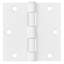 Charnière de porte, 3,5 po, rayon de coin carré, paquet de 6-99206372