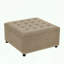 Repose-pieds carré avec rangement capitonné et garniture cloutée-887410447