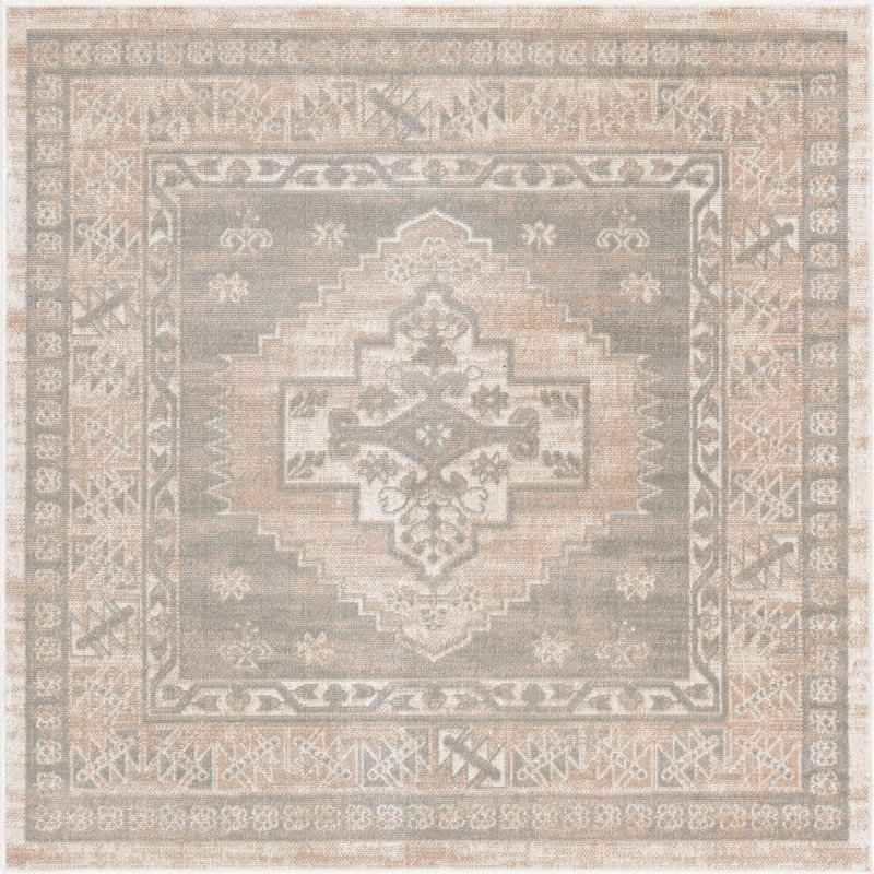 Matthei Oriental Indoor Rug, Square 5'3" x 5'3"