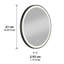  Miroir Manson, cadre noir