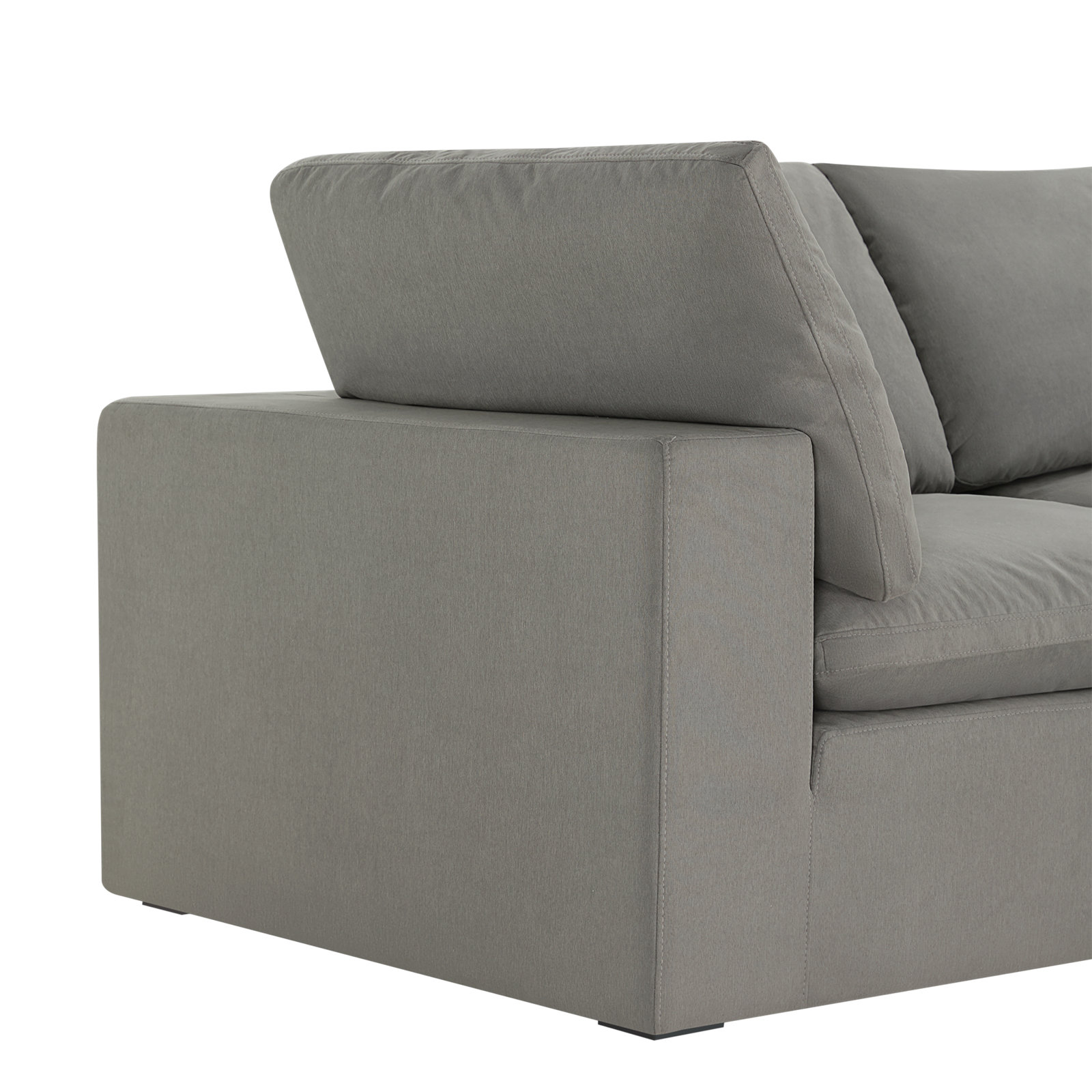Calana Cloud Modular Sectional, Slate, 2 Piece