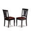 Ensemble de table et de chaises de cuisine 7 pièces comprenant une table de salle à manger rectangulaire en forme de papillon et 6 chaises rembourrées en similicuir de 42 po x 78 po, noir et cerise-1614634850-1700672808-1705280006