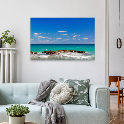 Surf sur la plage, West Palm Beach, Floride, États-Unis, paysage contemporain abstrait, art naturel