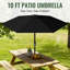 Parasol d'extérieur 10 pi avec protection contre les rayons UV UPF 50+ 10 pi-1366680517