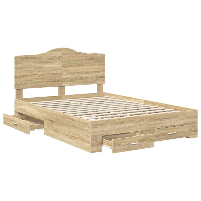Bed, Sonoma Oak, Kingsize (5')