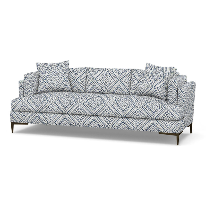 Aiden Upholstered 90.5'' Sofa, Antique Bronze, Perigold Iguazu Royal