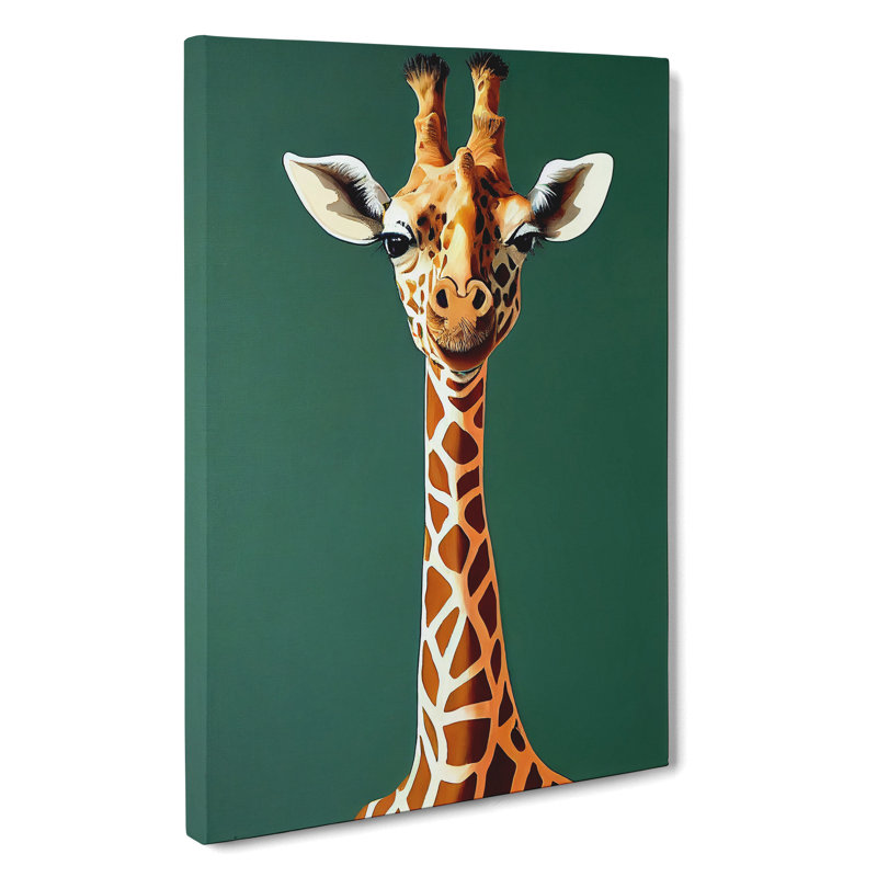XC1022-1690X Contemporary Giraffe - Wrapped Canvas Print, 76cm H x 50cm W x 3cm D