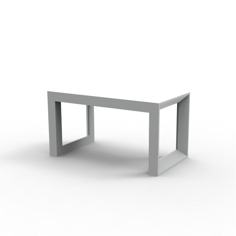 Banc de pique-nique en polyéthylène Frame, Glace