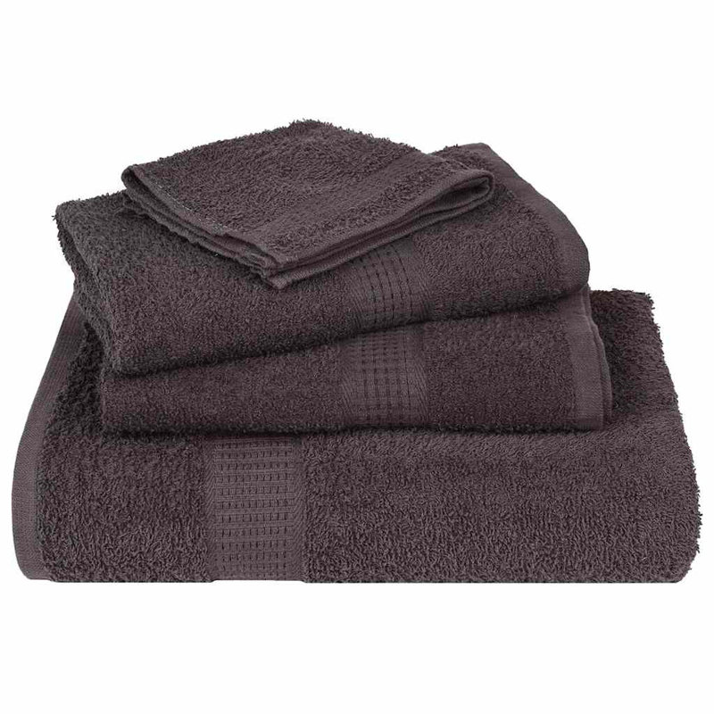 Besek 100% Cotton Bath Towels, 10, Anthracite, 100 x 150 cm