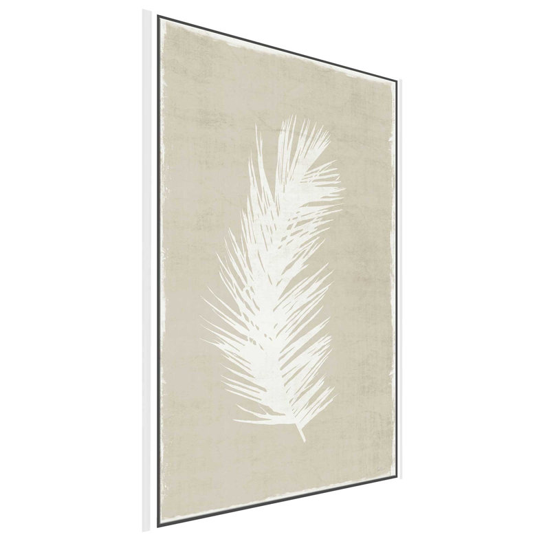 Palm Oasis I - Peinture, L 21,5 po x H 33,5 po, Cadre blanc