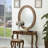 Lynwood Farmhouse Wood Oval Wall Mirror