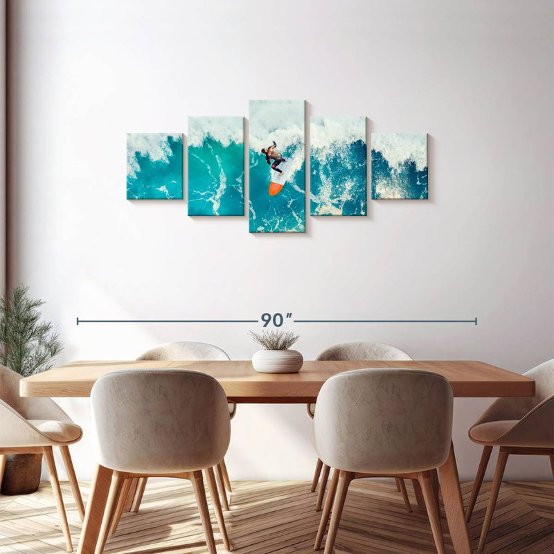 Wave Surfer, 30" H x 68" W