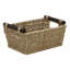 MantraRaj Seagrass General Basket Set 3 Storage Baskets with Wooden Handles