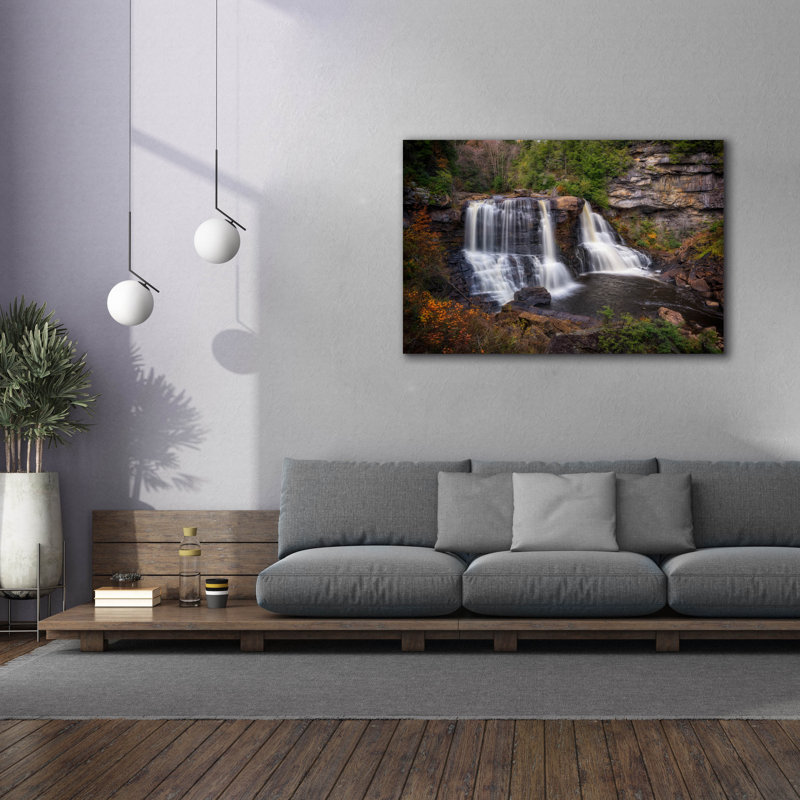 «Blackwater Falls West Virginia» par Rick Berk, art mural sur toile, H 40 po x l 60 po x P 1,5 po