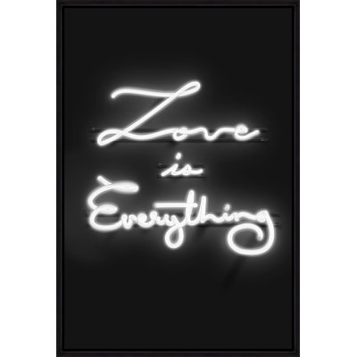 Neon Love Is Everything II Print by David Brown