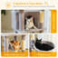 Arbre à chat de 71,2 po de hauteur pour grands chats d'intérieur, tour de chat à plusieurs niveaux avec 2 condos spacieux, 3 hamacs, très grand perchoir supérieur, 2 pompons-117069096