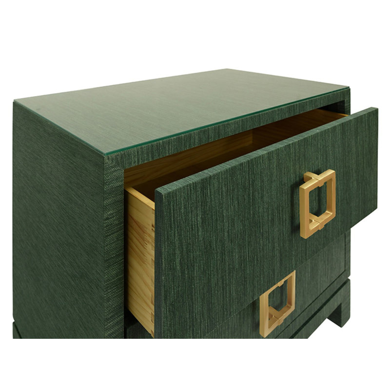 Cole 2 - Drawer Nightstand, Green