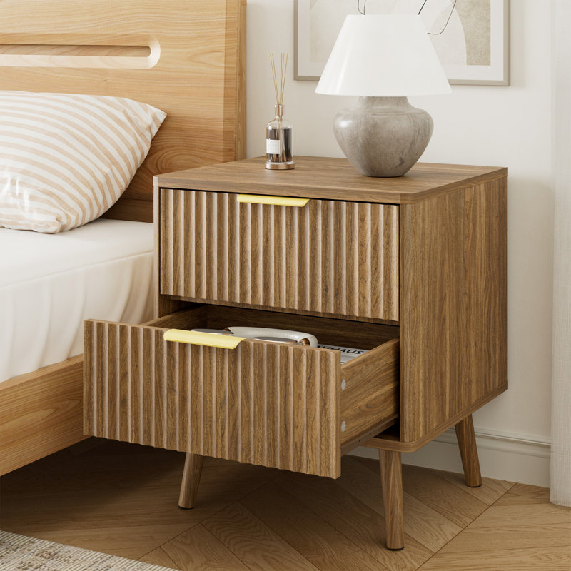 3-piece Bedroom Set (1 Dresser + 2 Nightstands), Walnut, 3 Pieces: Dresser, 2 Nightstands