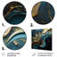Liquide, art turquoise or - encre liquide, art mural abstrait, salon-1496849706-1496849705