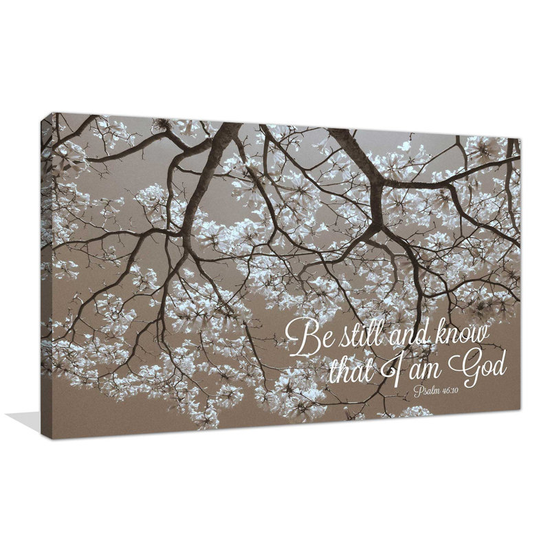 «Be Still», reproduction de photo, H 18 po x l 30 po x P 1 po, Toile tendue
