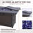43" Rectangle Metal Propane Smokeless Fire Pit Table