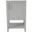 Meuble-lavabo de 20 po avec lavabo, armoire de salle de bain avec porte à fermeture douce, support de rangement et tablette ouverte, gris (ancien SKU: WF308492AAE / N725P220604E)-897218958