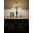 Haig Tiffany Style Table Lamp Magpie Bird Cherry Blossoms  LED Bulbs Included 16"W*16"D