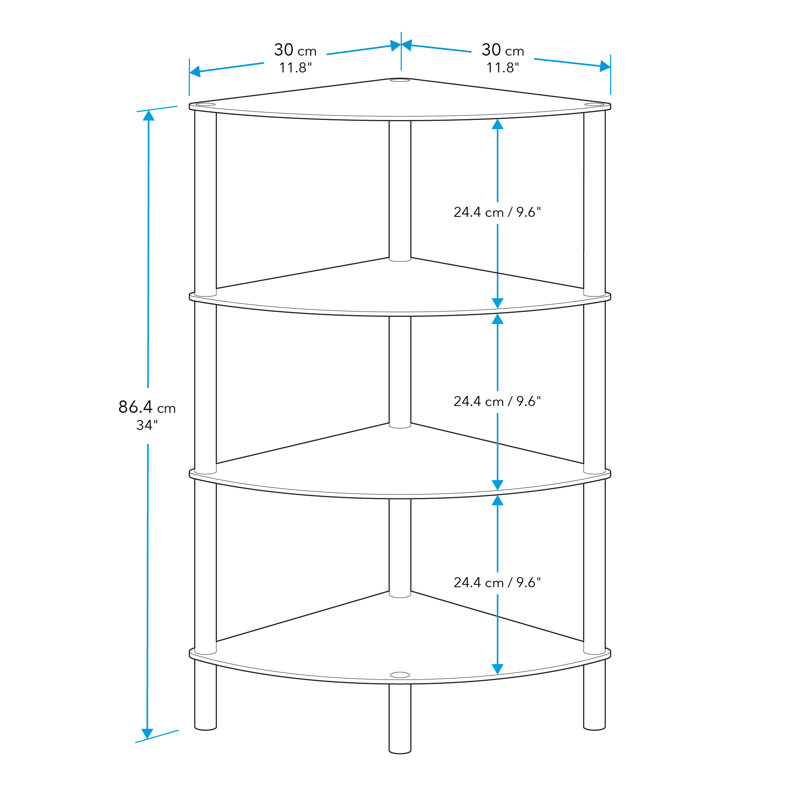 McHenry 41cm W Stainless Steel Shelving Unit
