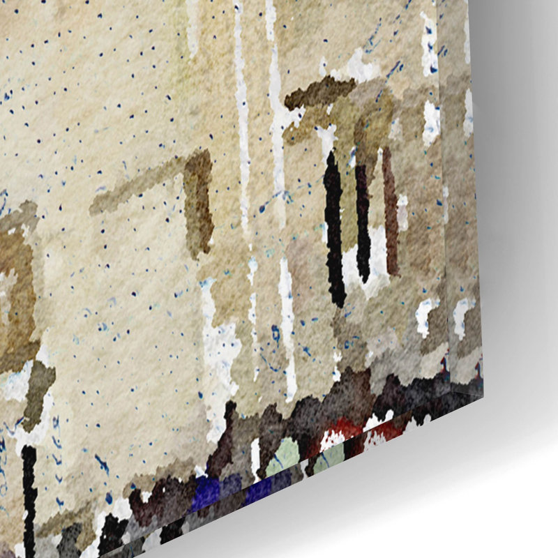 Wildon Home® «Notre Dame De Paris» par Irena Orlov, art mural en verre acrylique, H 16 po x l 12 po x P 0,13 po