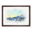 Mountain and Forest at Winter in Abstract - Picture Frame Graphic Art Print-55726038-55726031