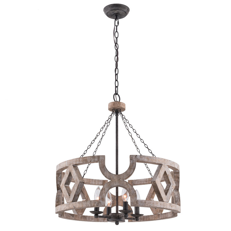 Lustre à niveaux unique et remarquable à 4 lumières One Allium Way®, Naturel