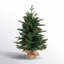 Stroud 24'' Faux Pine Tree in Wicker/Rattan Pot