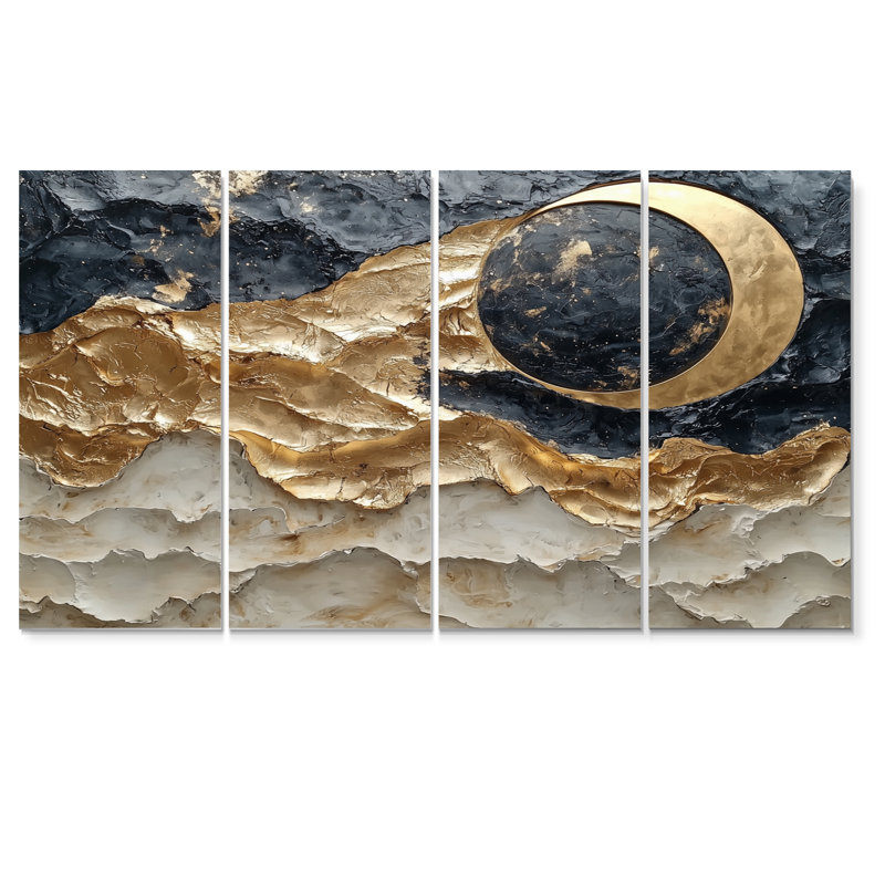 Chevalier - réalisme abstrait - art mural moderne, 4, H 28 po x l 48 po
