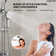 Wall Mount Pressure-Balanced Shower System,10"Rainfall Shower Head with Slider Bar Handheld Spray