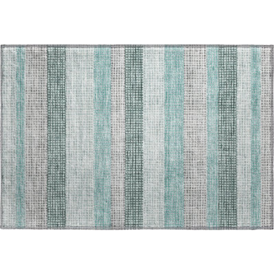 Tapis à rayures de qualité supérieure lavable à la machine Ansley