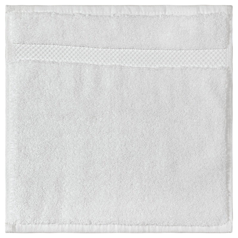 Ensemble de débarbouillettes 100% coton Splash, débarbouillettes et débarbouillettes en coton doux absorbant 550 g / m² pour salle de bain, spa et usage quotidien, certifié OEKO-TEX, paquet de 4, blanc