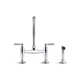Edalyn by Studio McGee Two-Hole Bridge Kitchen Sink Faucet with Side Sprayer