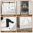 Bathroom Vanity With Sink, Faucet, Mirror, Sliding Barn Door, And Drawers-382758373-392099611