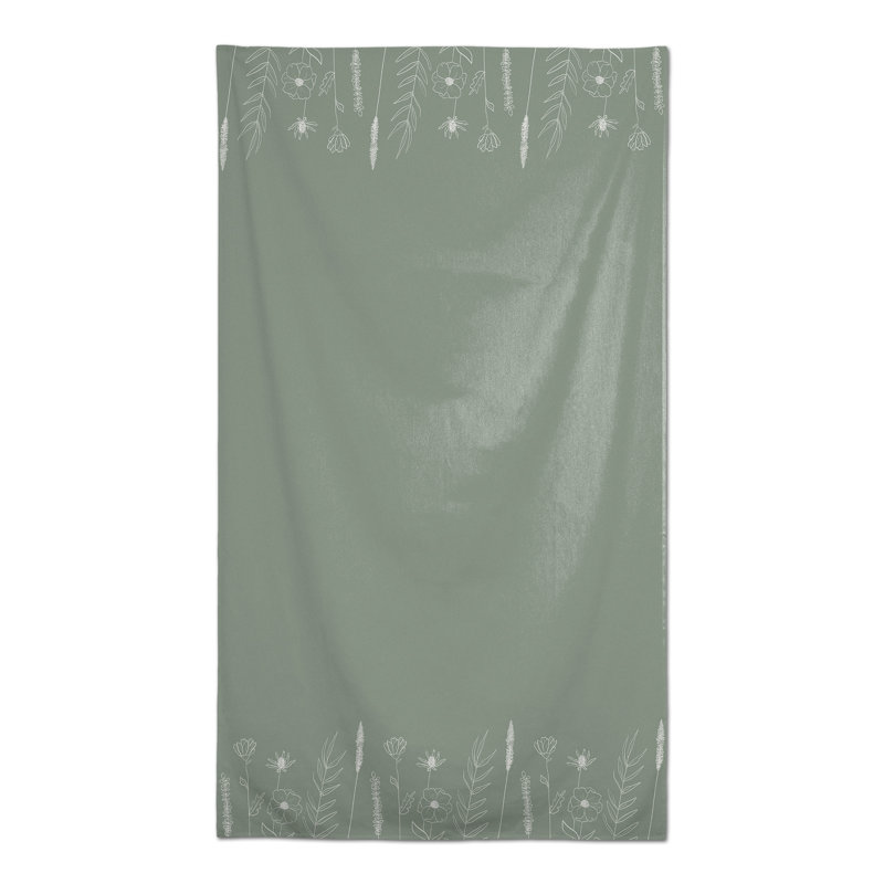 Abdul-Hadi Floral Tablecloth, Green