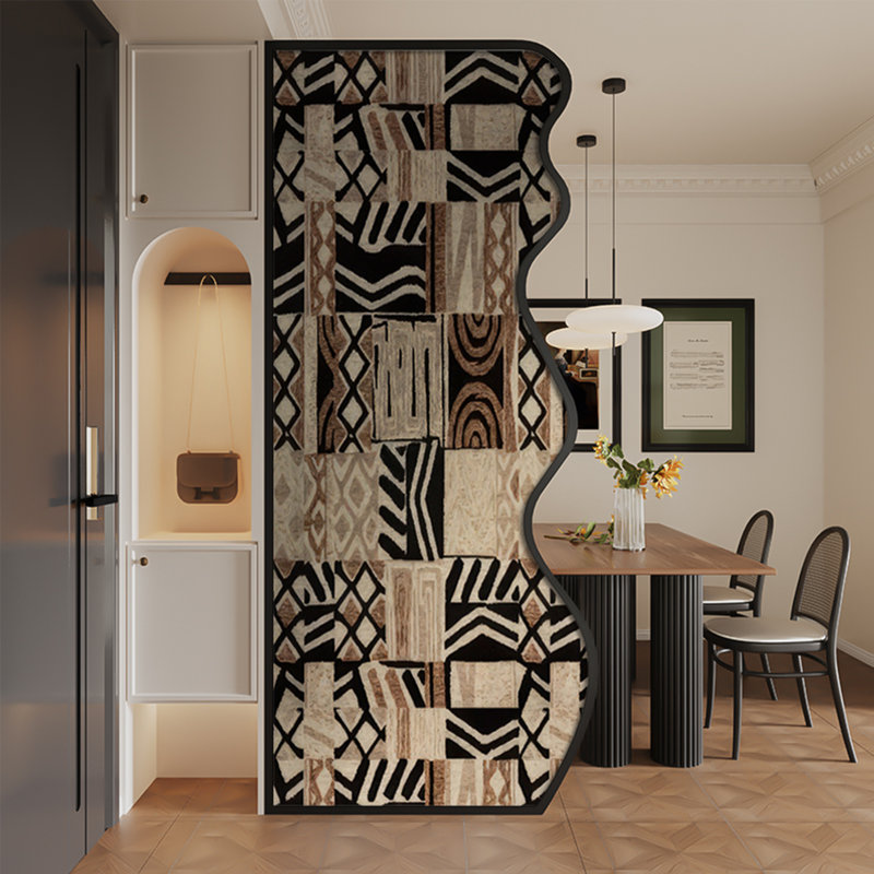 Écran de séparation rétro artistique, H 94,49 po x l 39,37 po x P 1,57 po