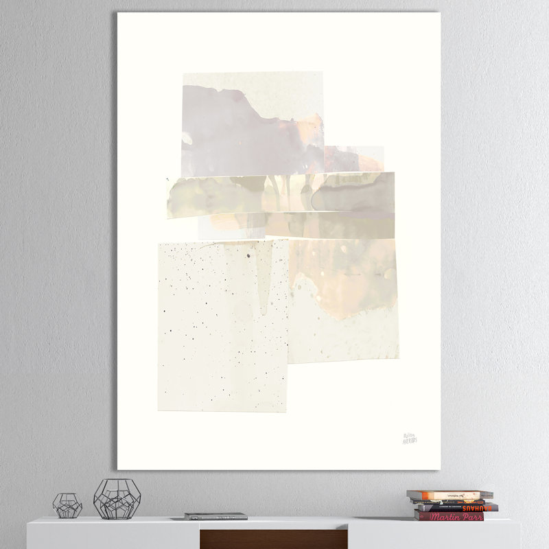 «Geometric Neutral Form III», reproduction d'art sur toile tendue, H 40 po x l 30 po x 1,5 po
