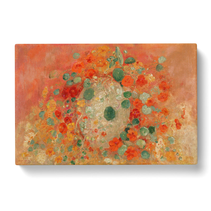 Nasturtiums by Odilon Redon - Wrapped Canvas Painting, 50cm H x 76cm W x 3cm D