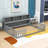 Wooden Floor Bed With Full-Length Shelves-2132421642-2132421640