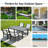 70.9'' 4-Person Outdoor Patio Dining Set – 5-Piece Set